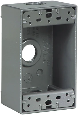 1113-sp 1/2-inch 1-gang Aluminum Weatherproof Outlet Box