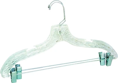 Merrick C72210-S12 Suit Hanger, Plastic, Clear, 17 In
