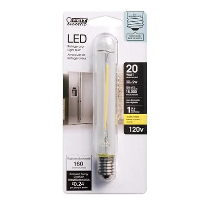 T6.5 E17 Led Bulb Warm White 20w/25w Equivalence 1 Pk 160/180 Lumens
