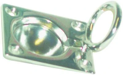 M-088c Small Hatch Lifting Ring, Chrome-plated Brass, 1-1/2" X 1-3/4"