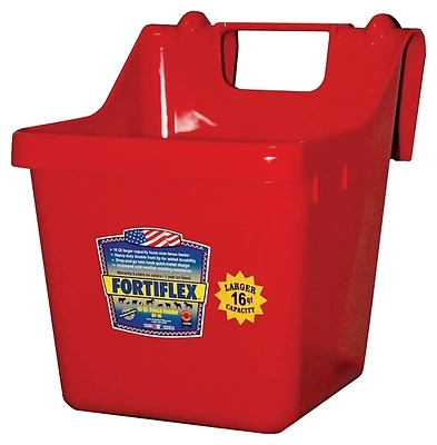 Fortex-Fortiflex 1301602 Hook Over Fence Feeder, 16 Qt, Red