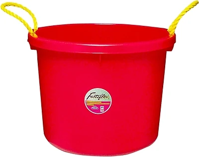 Fortex Fortiflex MPB-40R Multipurpose Bucket, Red, 40 Quart