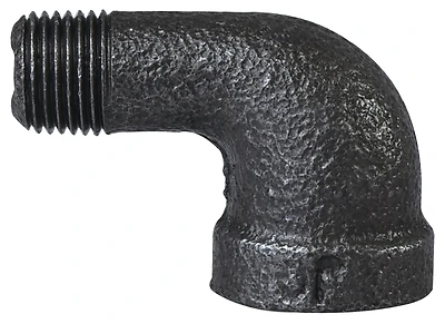 1/8 Inch Black 90 Degree Street Elbow, Model B92 6, Malleable Iron
