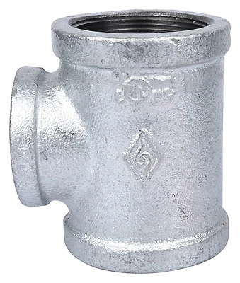 Galvanized Malleable Reducing Tee 2 X 2 X 1-1/2 In. Model Ppg130r-50x40