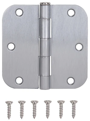 20347scx 3.5-inch Satin Chrome Residential Door Hinge With 5/8-inch Radius
