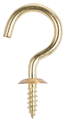 Mintcraft Lr393 Solid Brass Cup Hook 1-1/2 In, Pack Of 100