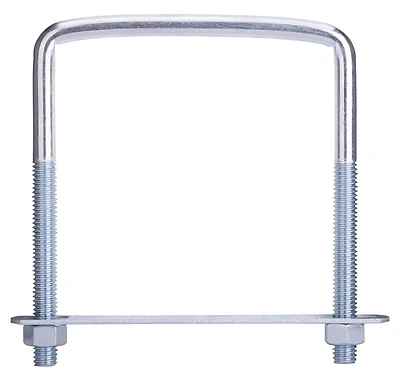 ProSource LR356 Zinc U-Bolt, 3/8 In. x 4 In. x 5 In.