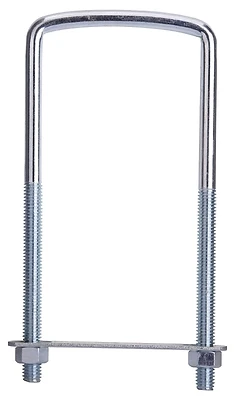 Mintcraft Lr353 Zinc Square U-bolt 3/8 X 3 X 7 In, Steel, Zinc Plated, Pack Of 10
