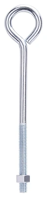 Lr285 3/8" X 8" Zinc Eye Bolt With Nuts, Pack Of 10