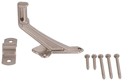 61-z083 Brushed Nickel Handrail Bracket, Zinc Die Cast, Adjustable Design