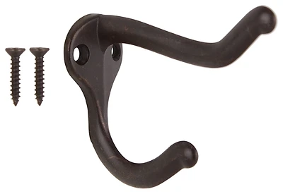 H62-b076 Oil Rubbed Bronze Coat And Hat Hook - Die-cast Zinc
