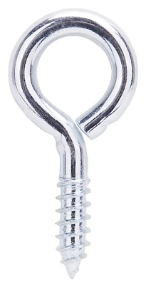 Mintcraft Lr212 No. 4 Large Steel Eye Screw, 2-3/16 In, Bright Zinc, 50 Pk