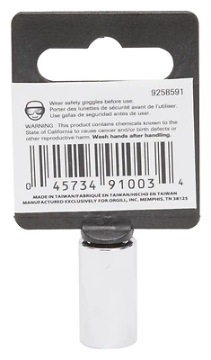 Mt6484208 Standard Socket 3/8 Inch X 6 Point 1/4 Inch Drive