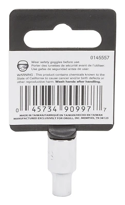 1/4 Drive Socket 3/16 Inch 6 Point Chrome Vanadium Steel