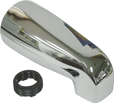 Chrome Plated Bathtub Spout With Reducer Bushing For 3/4 In Or 1/2 In Pipe - Model 24500