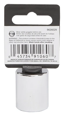 19mm 6-point Standard Socket, 3/8 Inch Drive, Model Mt6500268