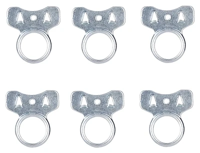 ProSource PH-121132-PS Picture Hanger, 2 Lb, Zinc Plated Steel, 6-Piece