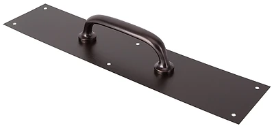 Ornamental Bronze Pull Plate 3-1/2 X 15 Inches With Screws
