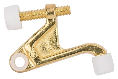H20-b030c-ps Heavy Duty Hinge Pin Door Stop, Polished Brass Finish