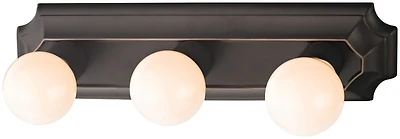 18 Inch Lightbar Bath 3 Light Fixture, Venetian Bronze Finish
