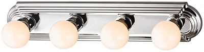 24 Inch Lightbar Bath 4 Light Fixture In Polished Chrome