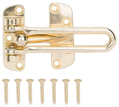 Prosource 20546BSB-PS Swing Bar Security Door Guard, Polished Brass