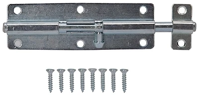 Prosource CL-701-PS Barrel Bolt, 6 In., Steel, Zinc Plated