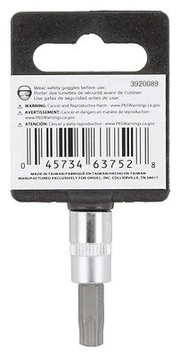 1/4 Inch Drive T40 Star Bit Socket - Chrome Vanadium Steel