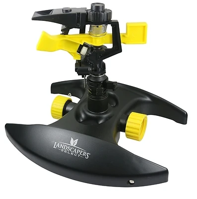 37735 Pulsating Lawn Sprinkler With Plastic Base For Full And Part Circle Coverage
