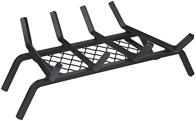 Simple Spaces LTFG-W18 Fireplace Grate with Ember Retainer, 18 In.