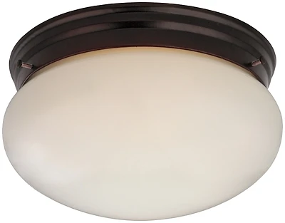 Boston Harbor F14BB02-8005-ORB Flush Ceiling Fixture, 2-Light, Oil-Rubbed Bronze