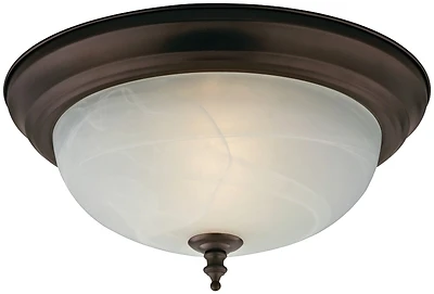 F51wh02-1005-orb 2-light Flush Ceiling Fixture In Oil Rubbed Bronze