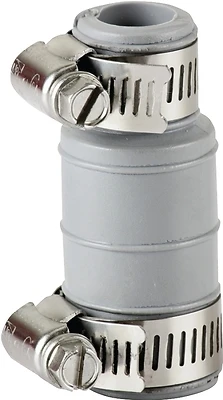 Dwc-100 Dishwasher Drain Connector With Clamps, Flexible Pvc