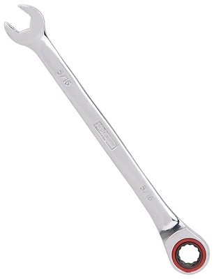 5/16 Inch Ratcheting Combination Wrench, 72 Tooth, Chrome Vanadium Steel