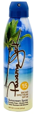 Continuous Spray Sunscreen Spf 15, 6 Oz Bottle, Model 4115, Clear