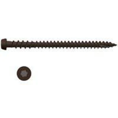 National Nail 349059 Composite Deck Screw Dark Brown 2.5 Inch #10