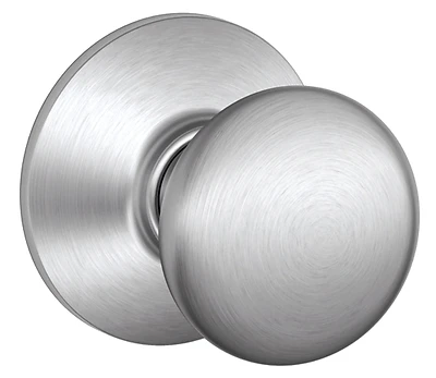 Schlage F10CSV 626 Plymouth Passage Knob, Satin Chrome, Light Commercial