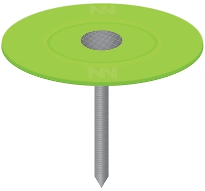 0135043 7/8 Inch Plastic Cap Nail - 2000 Count