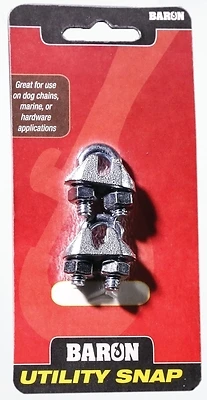 Mfg C-260-1/8 Wire Rope Clip, 1/8 Inch Malleable Iron Cable Clamp