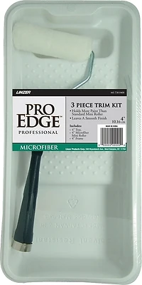Pro Edge Microfiber Roller And Tray Kit, 4 In., 3 Pieces, Model Ms 738