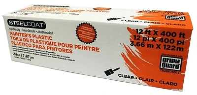 Petoskey Plastics P9941-07 Painters Plastic Sheeting, Clear, 12 Ft x 400 Ft