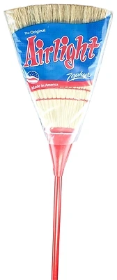 Zephyr Airlight Household Broom 32150 With Broomcorn Bristle And Wood Handle