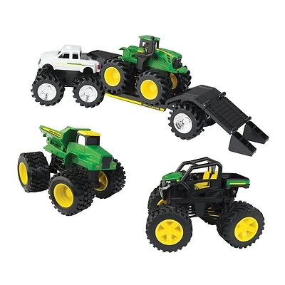 Tomy John Deere Monster Treads Toy Tractor Set, 5 Piece