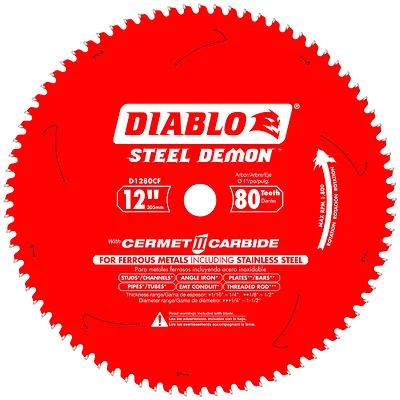 Steel Demon 12 In. D X 1 In. Cermet Carbide Circular Saw Blade 80 Teeth 1 Pk