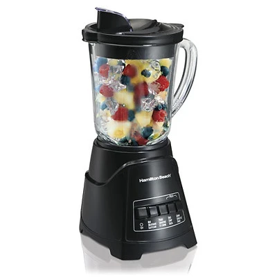 Power Elite Multi-function Blender 58146 With Glass Jar, Black