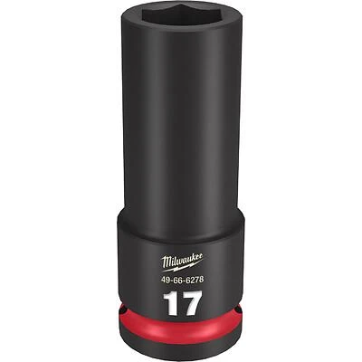 Shockwave 17 Mm X 1/2 In. Drive Metric/sae 6 Point Deep Impact Socket