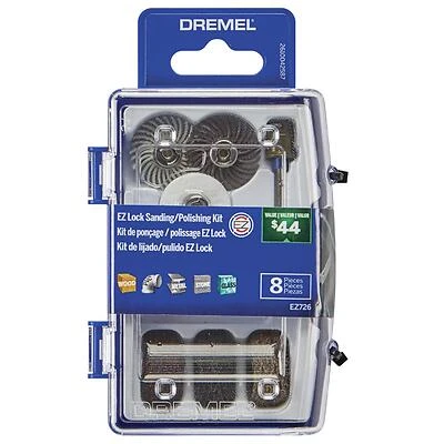 Dremel EZ726-01 EZ Lock Sanding/Polishing Kit, 8 Piece