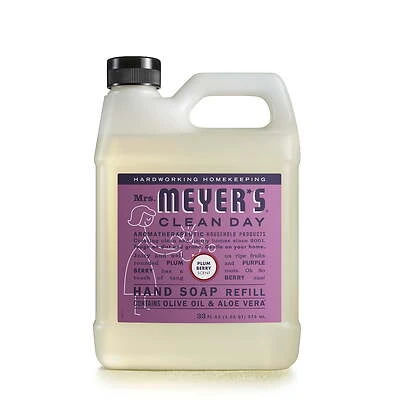 Mrs. Meyer's Clean Day Model 11337 Hand Soap Refill, Plum Berry, 33 Oz