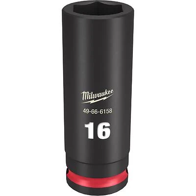 Shockwave 3/8 In. Drive 16mm Deep 6 Point Impact Socket 1 Pk