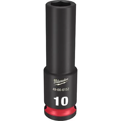 Shockwave 3/8 In. Drive 10mm Deep 6 Point Impact Socket 1 Pc Model 49-66-6152